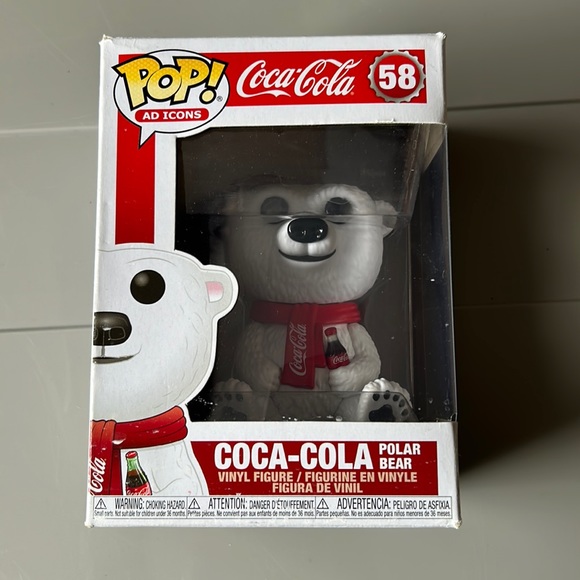 Funko Pop! Ad Icon Coco Cola: #58 Coca - Cola Polar Bear - Picture 1 of 4
